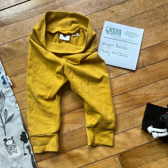 Mini+Moon slim fit mustard leggings, 3-6 months - Picture 1 of 1